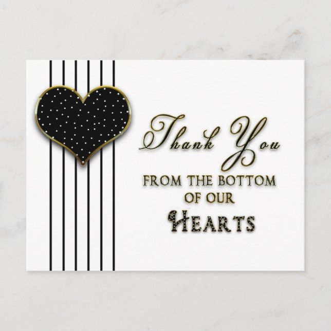 CARTE POSTALE Merci - EN BAS DE NOTRE COEUR (Devant)