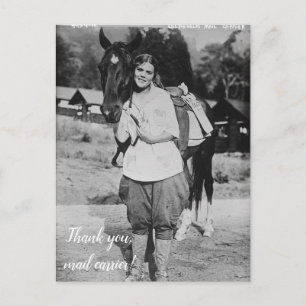 Carte postale Merci, facteur