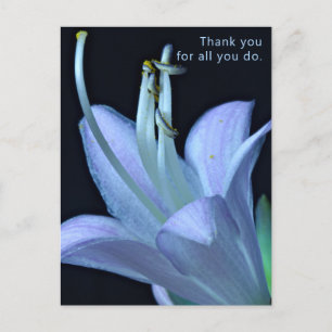 Carte postale Merci Fleur Lavande Personnalisée