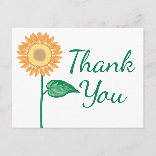 Carte Postale Merci Floral Aquarelle Fleur pourpre (Devant)