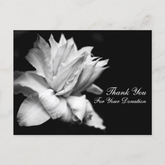 Carte Postale Merci floral pour votre don Personnalisable C