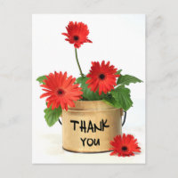Merci floral Rouge Gerbera Fleurs marguerites