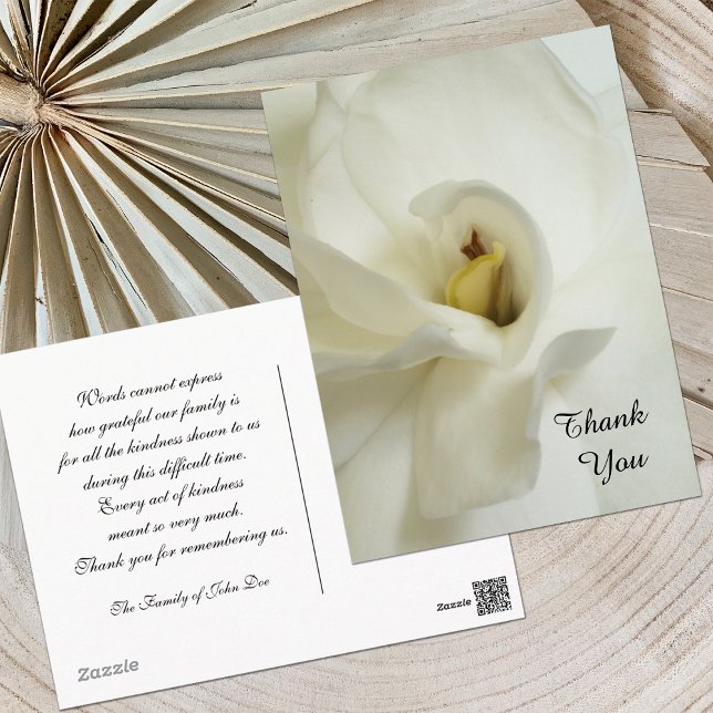 Carte postale Merci Gardenia Sympathy (Créateur téléchargé)