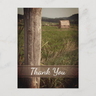 Carte Postale Merci Green Farm Pastures