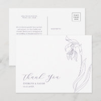 Carte postale Merci Lavender