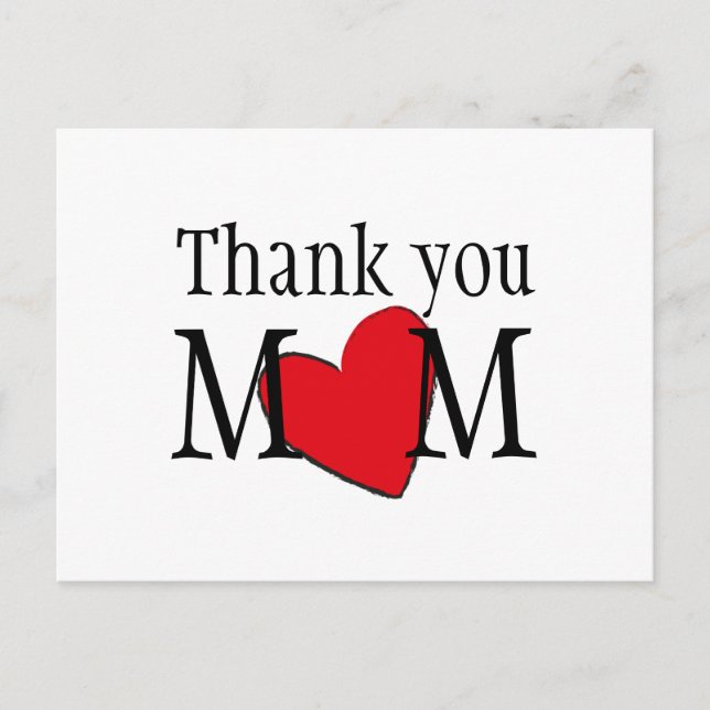 Carte Postale Merci Maman Personnalisé  (Devant)