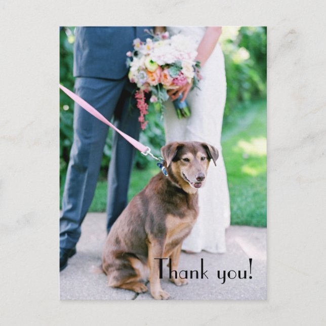 Carte postale Merci mariage (Devant)