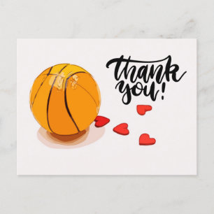 Carte Postale Merci Mariage de basket-ball