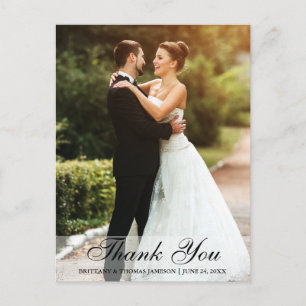 Carte Postale Merci mariage mariée et chambre Postcard BW