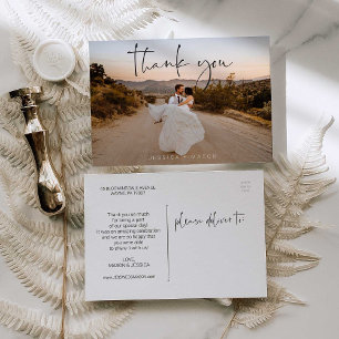 Carte postale Merci Mariage photo