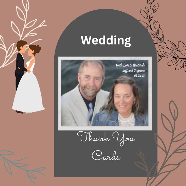 Carte postale Merci Mariage photo (Créateur téléchargé)