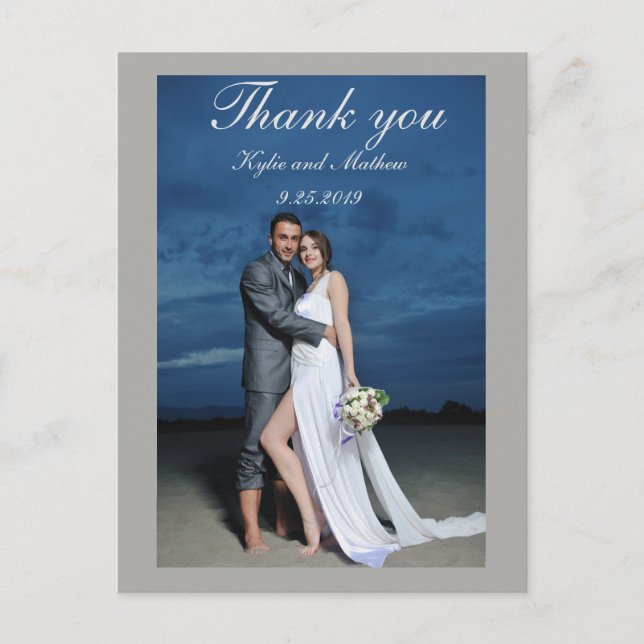 Carte Postale Merci Mariage photo (Devant)