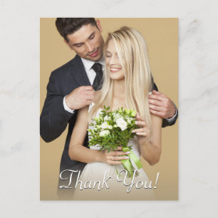 Carte Postale Merci mariage, Votre Photo Et Message Vs 2