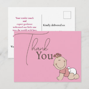 Carte Postale Merci, médecin VOG