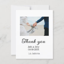 Merci message de nom de couple de mariage simple m