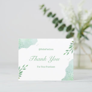 Carte postale Merci minimaliste