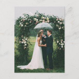 Carte Postale Merci moderne photo de jour de mariage