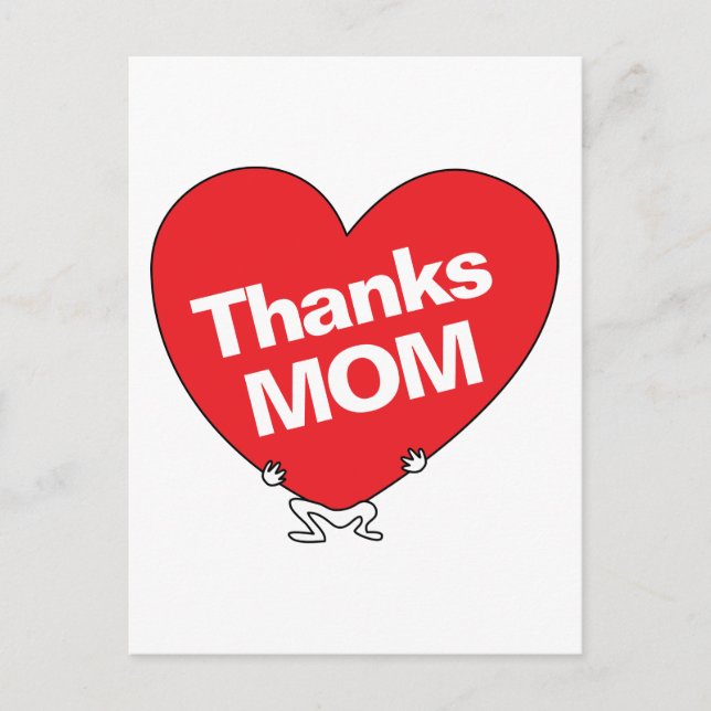 Carte Postale Merci MOM (Devant)