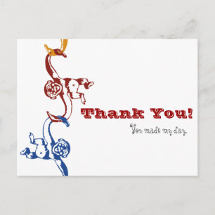 Carte postale Merci Monkey Barrel