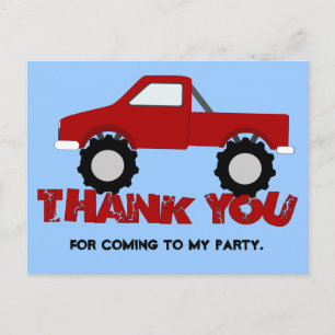 Carte postale Merci Monster Truck