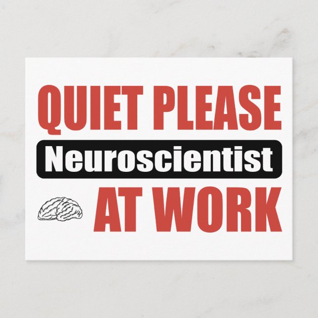 Carte Postale Merci Neuroscientifique Au Travail (Devant)
