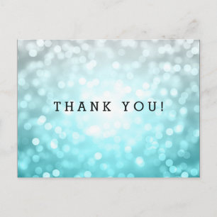 Carte Postale Merci Note Beach Ombre Parties scintillant Lumière