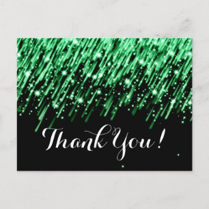 Carte Postale Merci Note Étoiles "Emerald Green"