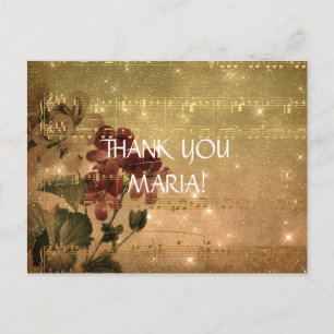 Carte postale Merci personnalisée