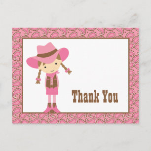 Carte postale Merci petite fille