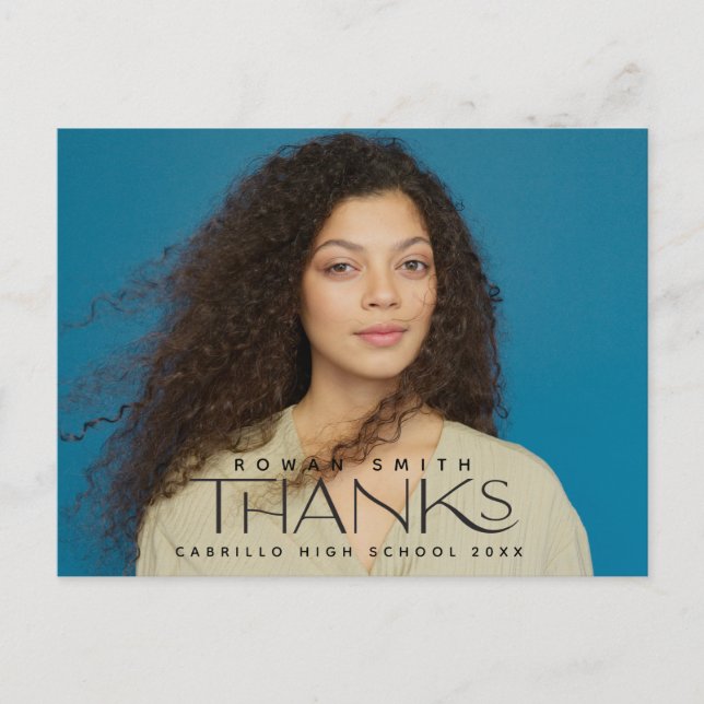 Carte Postale Merci photo de diplôme (Devant)