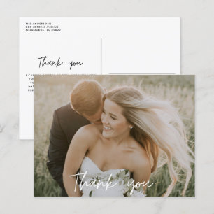 Carte Postale Merci photo Mariage de la Bridesmais