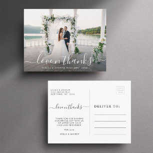 Carte Postale Merci photo Mariage moderne