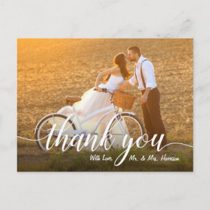 Carte Postale Merci photo Mariage romantique