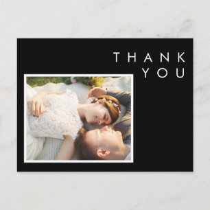 Carte Postale Merci photo moderne noir et blanc