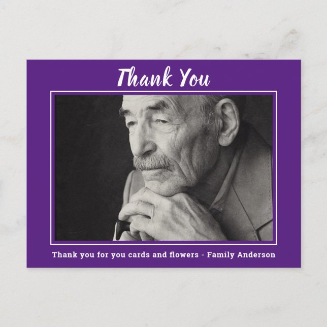Carte Postale Merci Pour Assister Au Mémorial Funéraire (Devant)