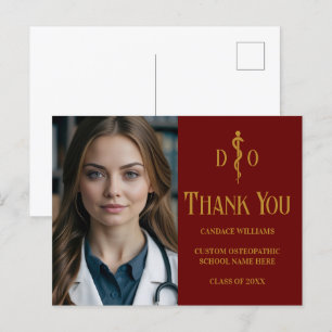 Carte Postale Merci pour la photo du docteur en ostéopathie Maro