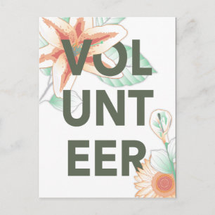 Carte Postale merci pour le bénévolat