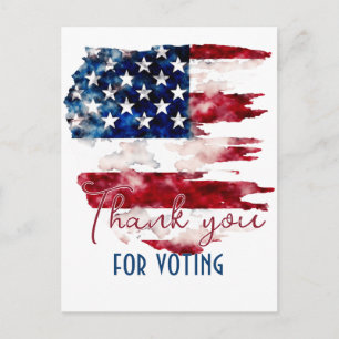 Carte Postale Merci pour le vote politique 