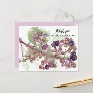 Carte Postale Merci pour les mûres du jardin Fruit