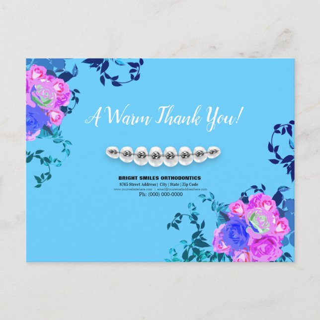 Carte postale Merci pour l'orthodontiste dentiste (Devant)