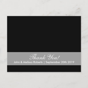 Carte postale Merci pour photo mariage