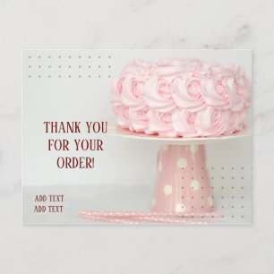 CARTE POSTALE Merci POUR UNE ENTREPRISE DE GÂTEAU
