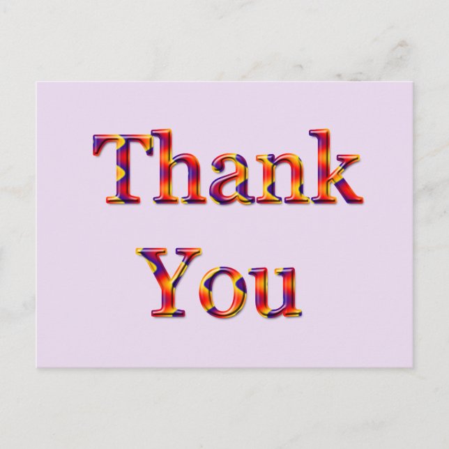 Carte Postale Merci pour votre clientèle, nous vous apprécions (Devant)