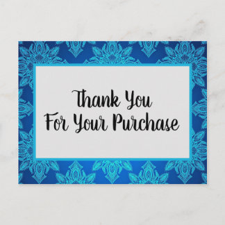 Carte Postale Merci pour votre entreprise d'achat