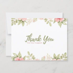 Carte Postale Merci pour votre support