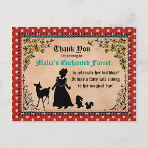 Carte postale Merci Princess Fairy Tale
