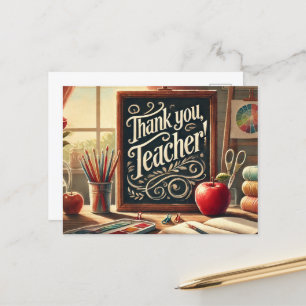 Carte Postale "Merci, Professeur !"