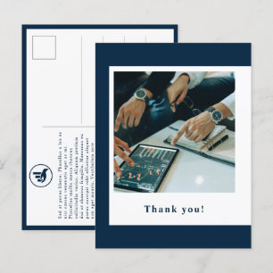 Carte Postale Merci promotionnel du planificateur financier