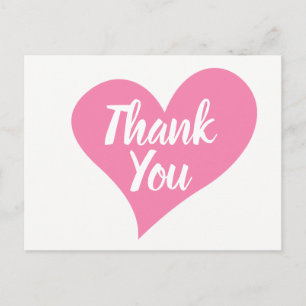 Carte Postale Merci rose Mariage, Fête des mariées