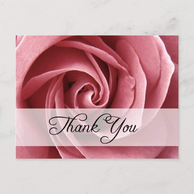 Carte Postale merci : roses : (Devant)